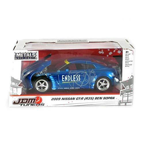 ジャダトイズ ミニカー ダイキャスト 98647 Jada 2009 Nissan GT-R (R35) Ben Sopra Blue JDM Tuners