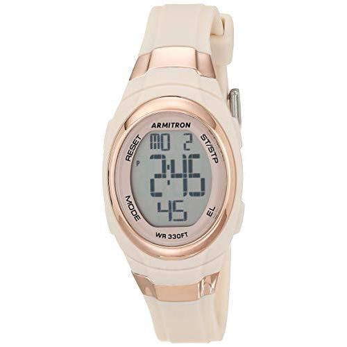 腕時計 アーミトロン レディース 45/7034PBH Armitron Sport Women's Digital Chronograph Resin Strap