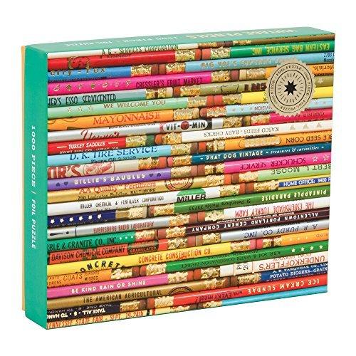 ジグソーパズル 海外製 アメリカ 735353255 Galison Phat Dog Vintage Library 1000 Piece Jigsaw Puzz