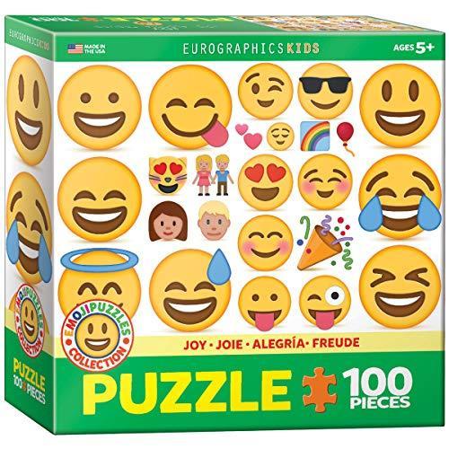 ジグソーパズル 海外製 アメリカ 6100-0866 EuroGraphics Joy Emoji (100 Piece) Puzzle， multi