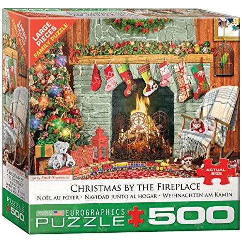 ジグソーパズル 海外製 アメリカ 8500-5502 Christmas by The Fireplace