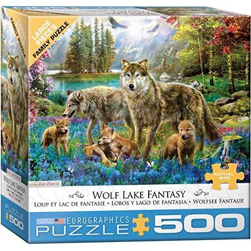 ジグソーパズル 海外製 アメリカ 8500-5360 EuroGraphics (EURHR Wolf Lake Fantasy 500Piece Puzzle 5