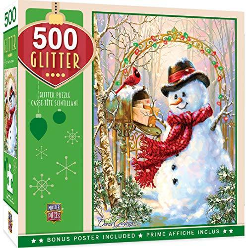 ジグソーパズル 海外製 アメリカ 31582 Masterpieces 500 Piece Glitter Christmas Jigsaw Puzzle - Le