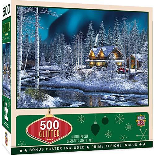 ジグソーパズル 海外製 アメリカ 31856 Masterpieces 500 Piece Glitter Christmas Jigsaw Puzzle - No