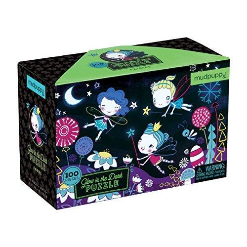ジグソーパズル 海外製 アメリカ 9780735347472 Mudpuppy Fairies Glow in The Dark Puzzle， 100 Piece