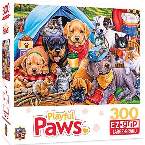 ジグソーパズル 海外製 アメリカ 31724 MasterPieces 300 Piece EZ Grip Jigsaw Puzzle - Camping Budd