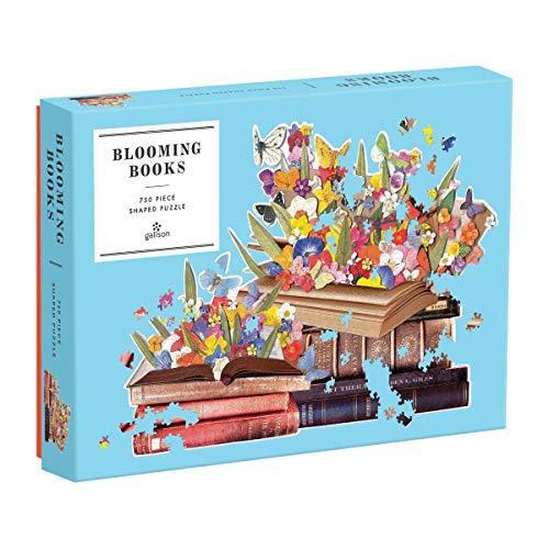 ジグソーパズル 海外製 アメリカ 9.78074E+12 Galison Blooming Books Shaped Jigsaw Puzzle， 750 Piec