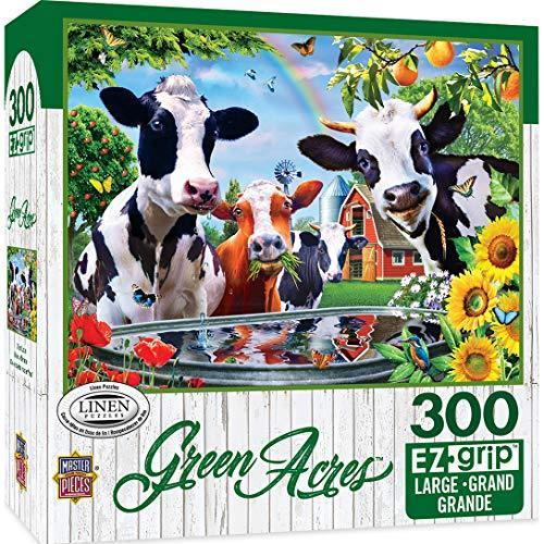 ジグソーパズル 海外製 アメリカ 31848 Masterpieces 300 Piece EZ Grip Jigsaw Puzzle - Moo Love - 1