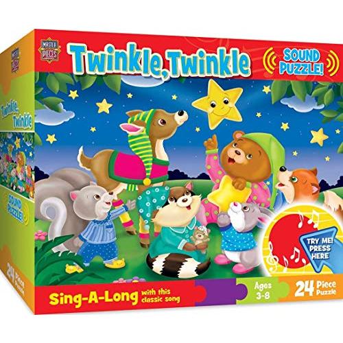 ジグソーパズル 海外製 アメリカ 11605 MasterPieces 24 Piece Twinkle Twinkle Sing-A-Long Sound Flo