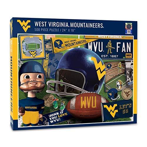 ジグソーパズル 海外製 アメリカ 0950370 YouTheFan NCAA W Virginia Mountaineers Retro Series Puzzl