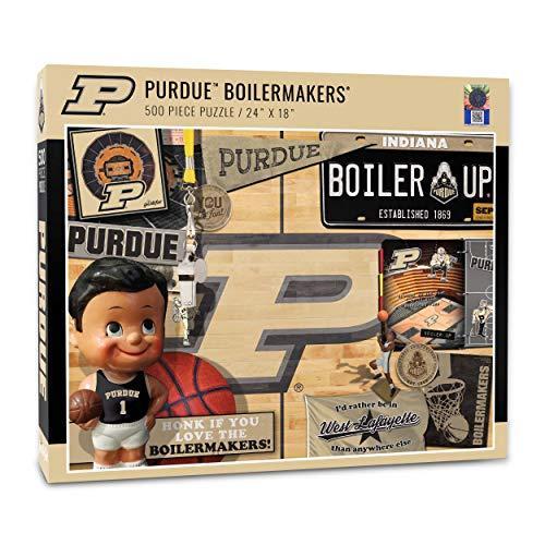 ジグソーパズル 海外製 アメリカ 0950325 YouTheFan NCAA Purdue Boilermakers BB Retro Series Puzzle