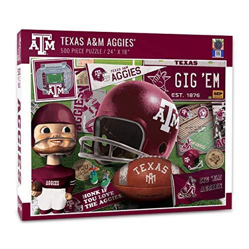 ジグソーパズル 海外製 アメリカ 0950257 YouTheFan NCAA Texas A&M Aggies Retro Series Puzzle - 500