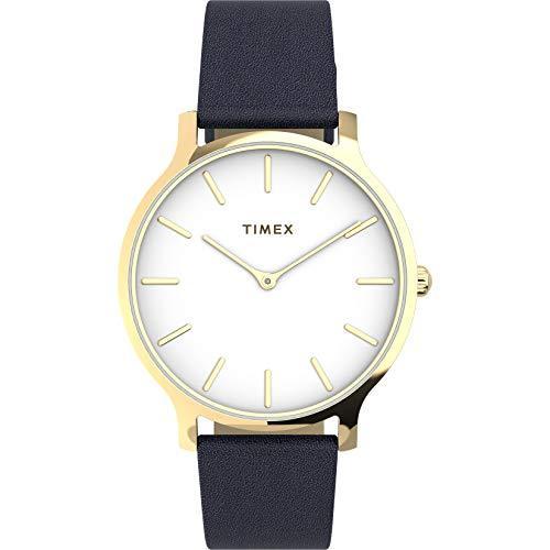 腕時計 タイメックス レディース TW2V049009J Timex Women's Transcend 38mm Watch ? White Dial Gol