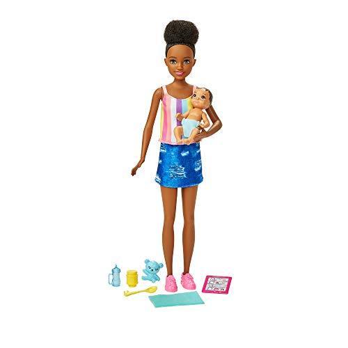 バービー バービー人形 GRP12 Barbie Skipper Babysitters Inc. Doll \u0026 Accessories Set with 9-in Brunett