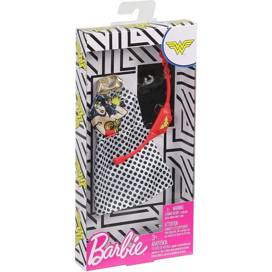 バービー バービー人形 着せ替え FXK86 Barbie Clothes: Wonder Woman Outfit Doll， Graphic Polka-Dot