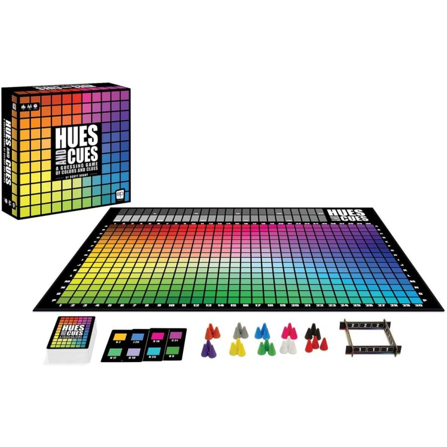 ボードゲーム 英語 アメリカ PA135-725-002000-04 HUES and CUES - Vibrant Color Guessing Board Game fの画像