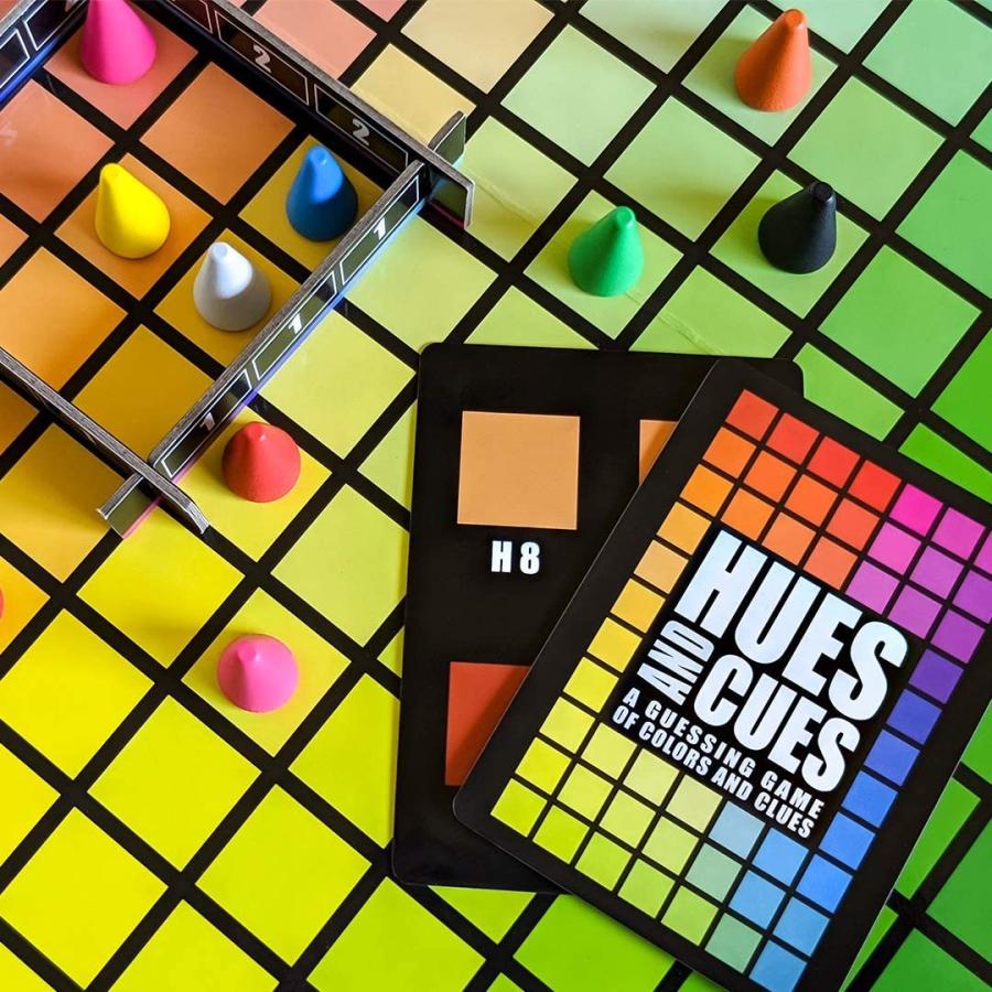 ボードゲーム 英語 アメリカ PA135-725-002000-04 HUES and CUES - Vibrant Color Guessing Board Game fの画像