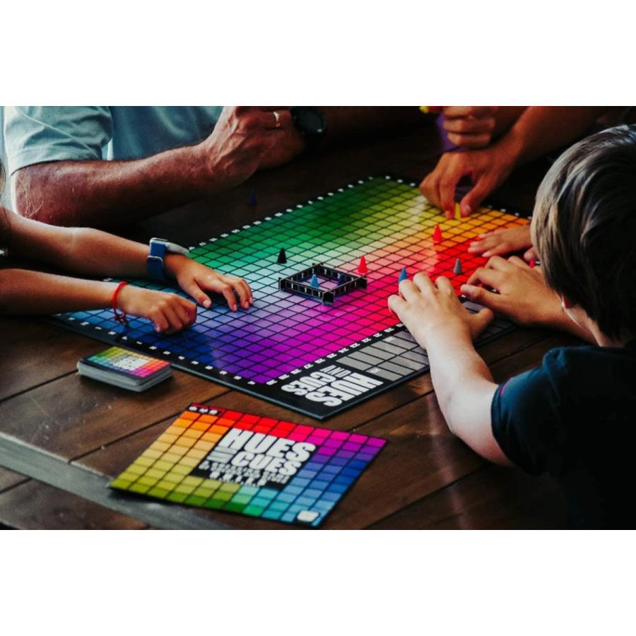 ボードゲーム 英語 アメリカ PA135-725-002000-04 HUES and CUES - Vibrant Color Guessing Board Game fの画像