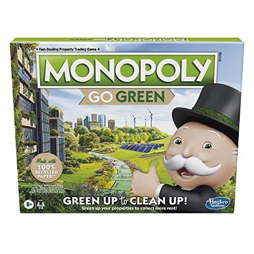ボードゲーム 英語 アメリカ E9348 Hasbro Gaming Monopoly: Go Green Edition Board Game | Made with 1