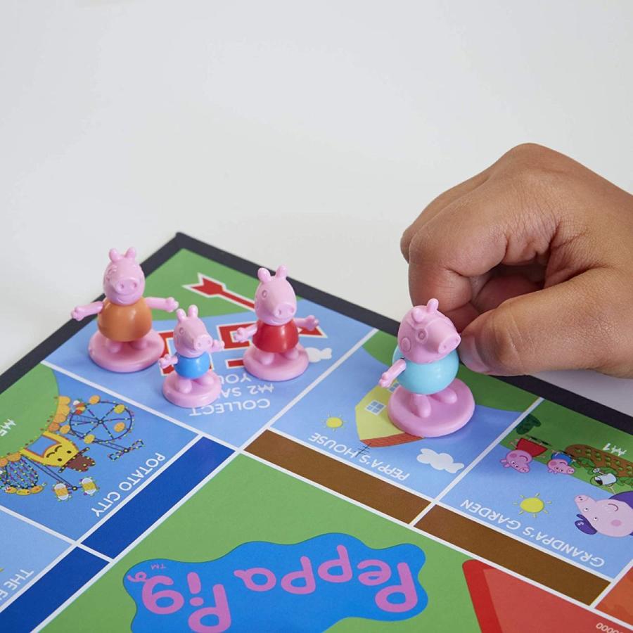 ボードゲーム 英語 アメリカ F1656 Hasbro Gaming Monopoly Junior: Peppa Pig Edition Board Game for 2_5