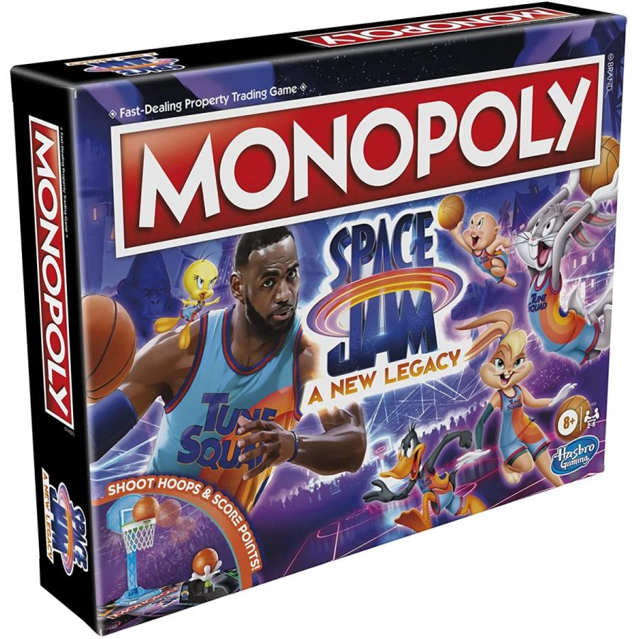 ボードゲーム 英語 アメリカ F1658 Monopoly: Space Jam A New Legacy Edition Family Board Game, Stratの画像