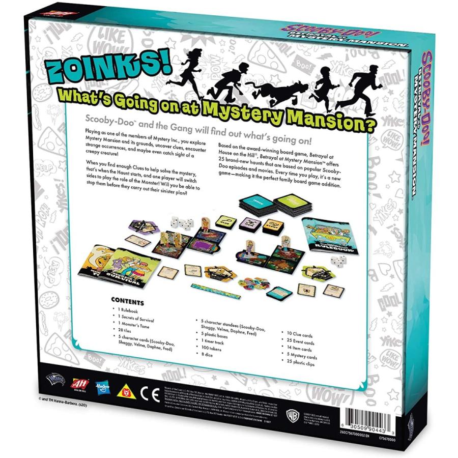 ボードゲーム 英語 アメリカ C7567 Hasbro Gaming Avalon Hill Scooby Doo in Betrayal at Mystery Mansiの画像
