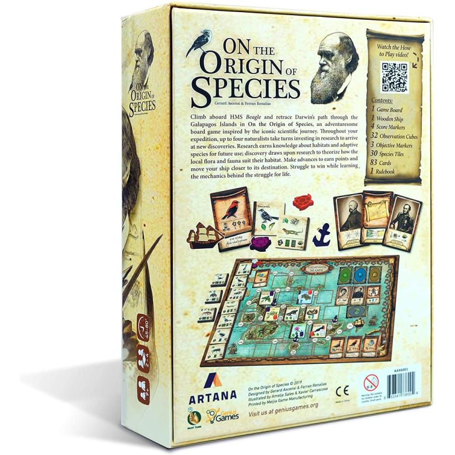ボードゲーム 英語 アメリカ AAX6001 On The Origin of Species | An Evolutionary Research Board Gameの画像