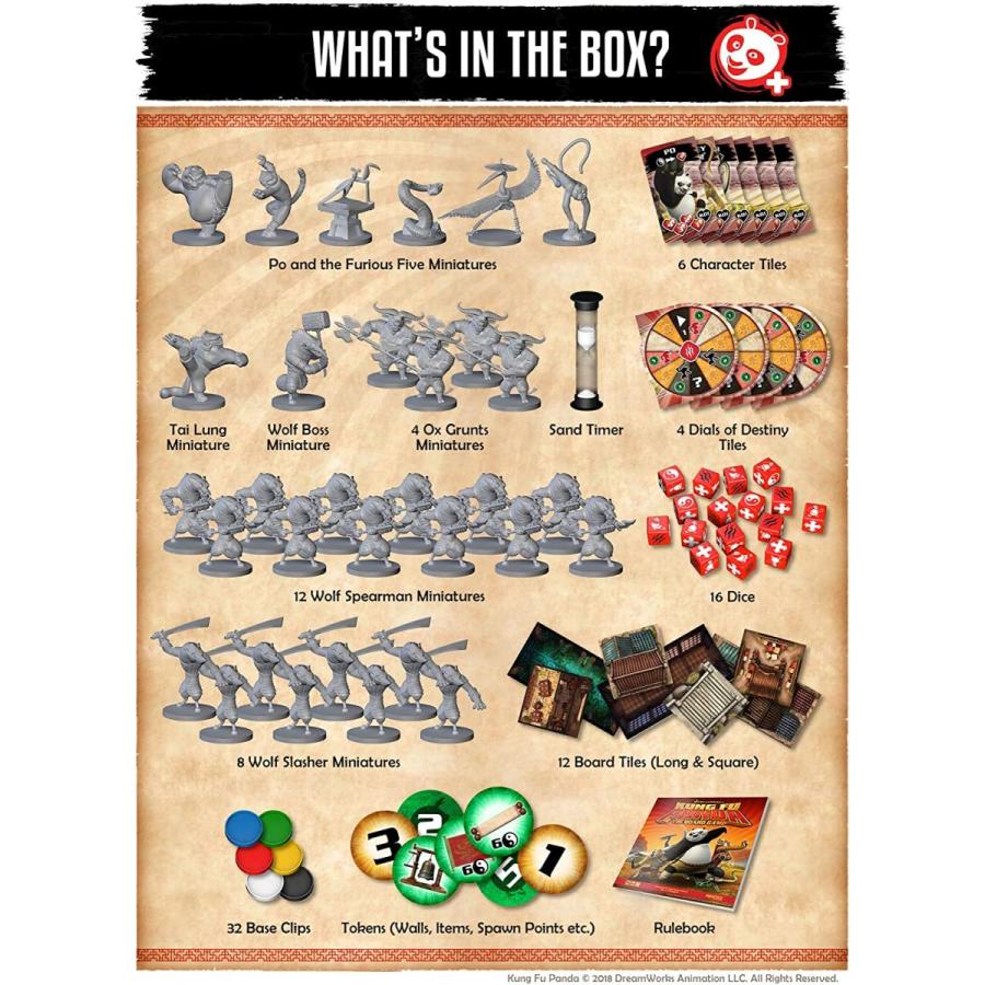 ボードゲーム 英語 アメリカ MUH050369 Modiphius Kung Fu Panda (Boxed Board Game ...