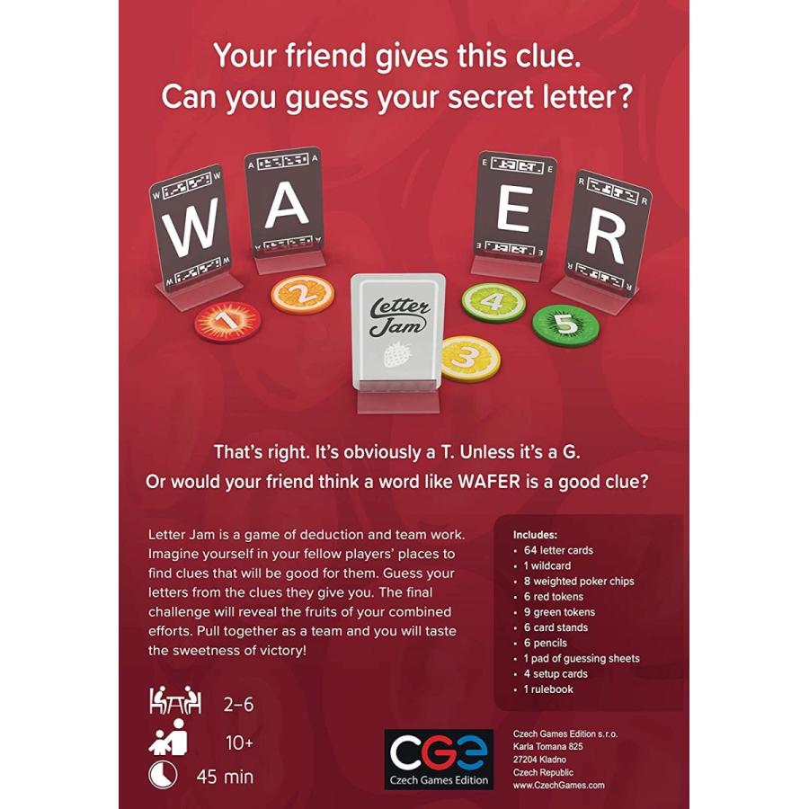 話題の行列 ボードゲーム Jam Letter cge アメリカ 英語 ボードゲーム