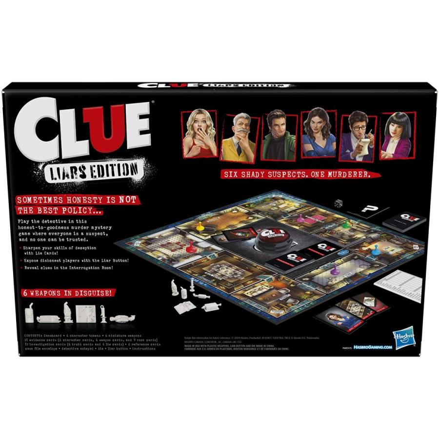 ボードゲーム 英語 アメリカ E9518 Hasbro Gaming Clue Liars Edition