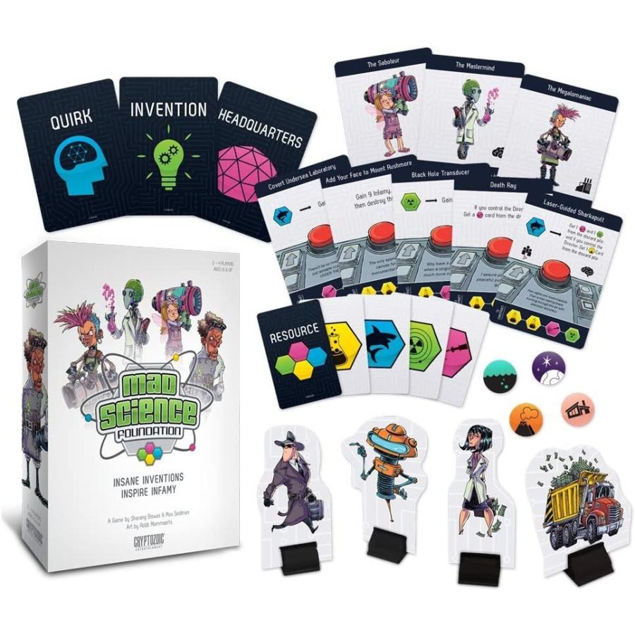 ボードゲーム 英語 アメリカ 02190CZE Mad Science Foundation Board Gameの画像