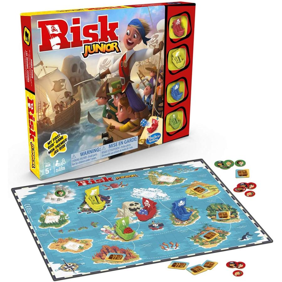 ボードゲーム 英語 アメリカ E6936 Hasbro Gaming Risk Junior : Strategy Board Game; A Kid's Intro toの画像