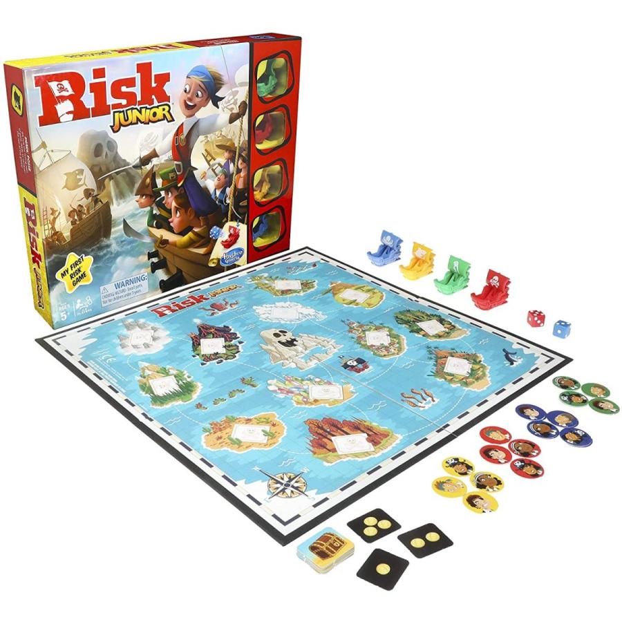 ボードゲーム 英語 アメリカ E6936 Hasbro Gaming Risk Junior : Strategy Board Game; A Kid's Intro toの画像