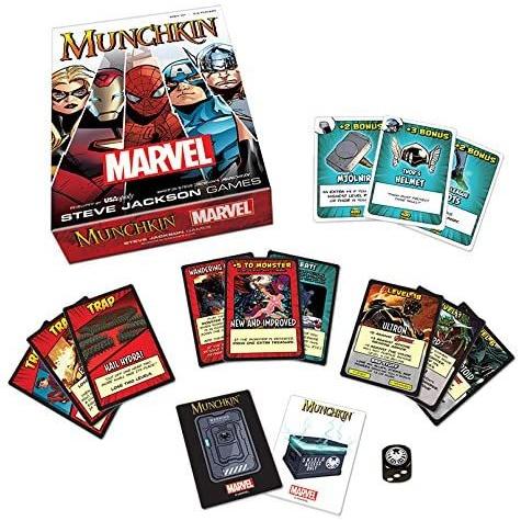 ボードゲーム 英語 アメリカ MU011-000-001600-06 Munchkin Marvel Edition, 120 months to 1188 monthsの画像