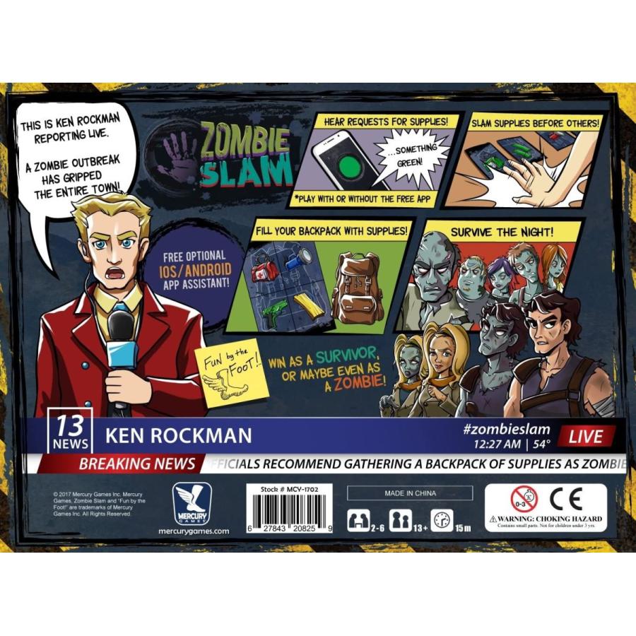 ボードゲーム 英語 アメリカ MCY01702 Zombie Slam Board Gamesの画像
