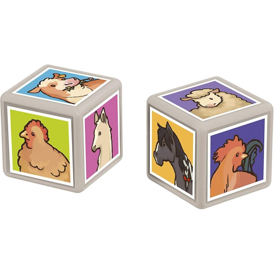 ボードゲーム 英語 アメリカ WM01077-ML1-6 Top Trumps Match - The Crazy Cube Game - Farm Pets_3