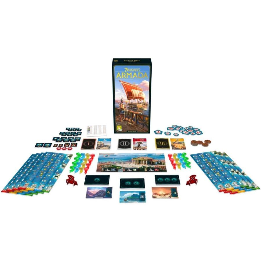 ボードゲーム 英語 アメリカ SV04EN 7 Wonders Armada Board Game EXPANSION (New Edition)| Family Boarの画像