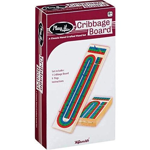ゲーム盤力くらべ 英語 亜米利加 TSM6392 Toysmith 3-Track Cribbage Board - Handcrafted Travel Cribbage B ボードゲーム-ゲーム