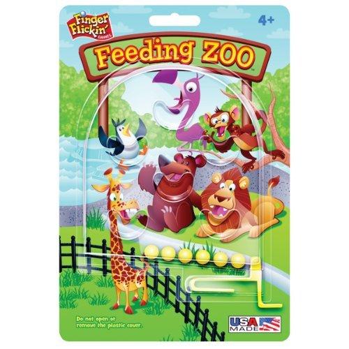 ボードゲーム 英語 アメリカ 201 PlayMonster Finger Flickin' Feeding Zoo Handheld Game
