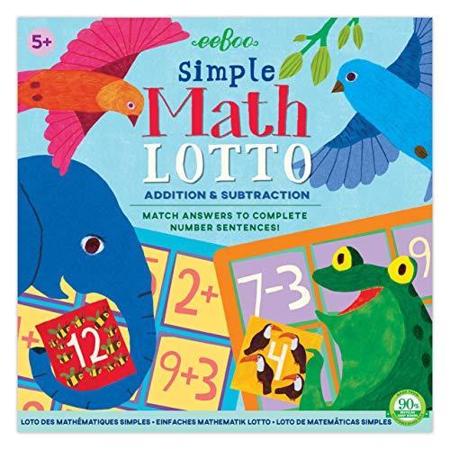 ボードゲーム 英語 アメリカ SMTLO eeBoo: Simple Math Bingo Game, Addition \u0026 Subtraction, Match Answ