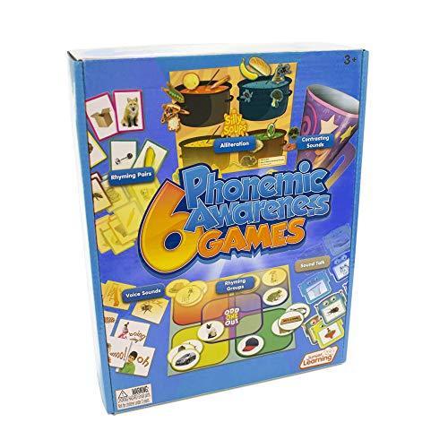 ボードゲーム 英語 アメリカ JL409 Junior Learning JL409 6 Phonemic Awareness Games Multi, 10.25 H x