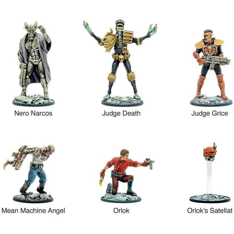 ボードゲーム 英語 アメリカ 652210201 Warlord Judge Dredd Arch Villains of Mega City One Figures foの画像