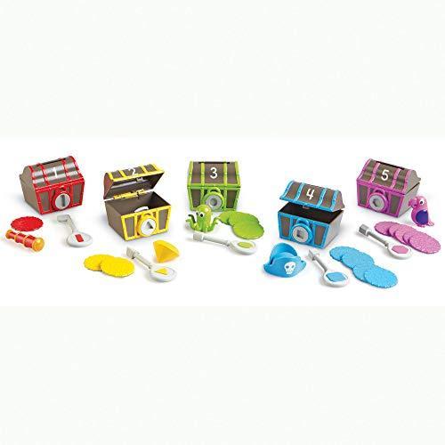知育玩具 パズル ブロック LER6808 Learning Resources Sorting Surprise Pirate Treasure - 30 Pieces， A