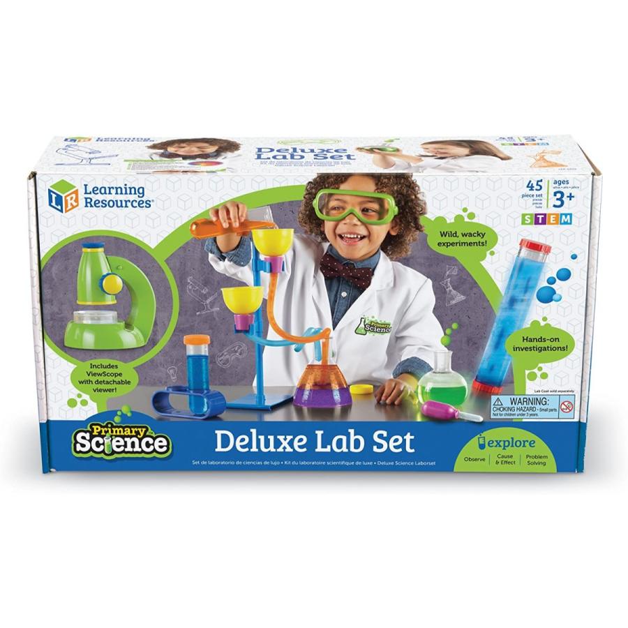 知育玩具 パズル ブロック LER0826 Learning Resources Primary Science Deluxe Lab Set - 45 Pieces， Age_3