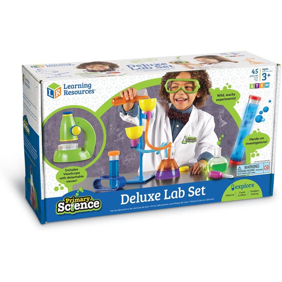 知育玩具 パズル ブロック LER0826 Learning Resources Primary Science Deluxe Lab Set - 45 Pieces， Age_5