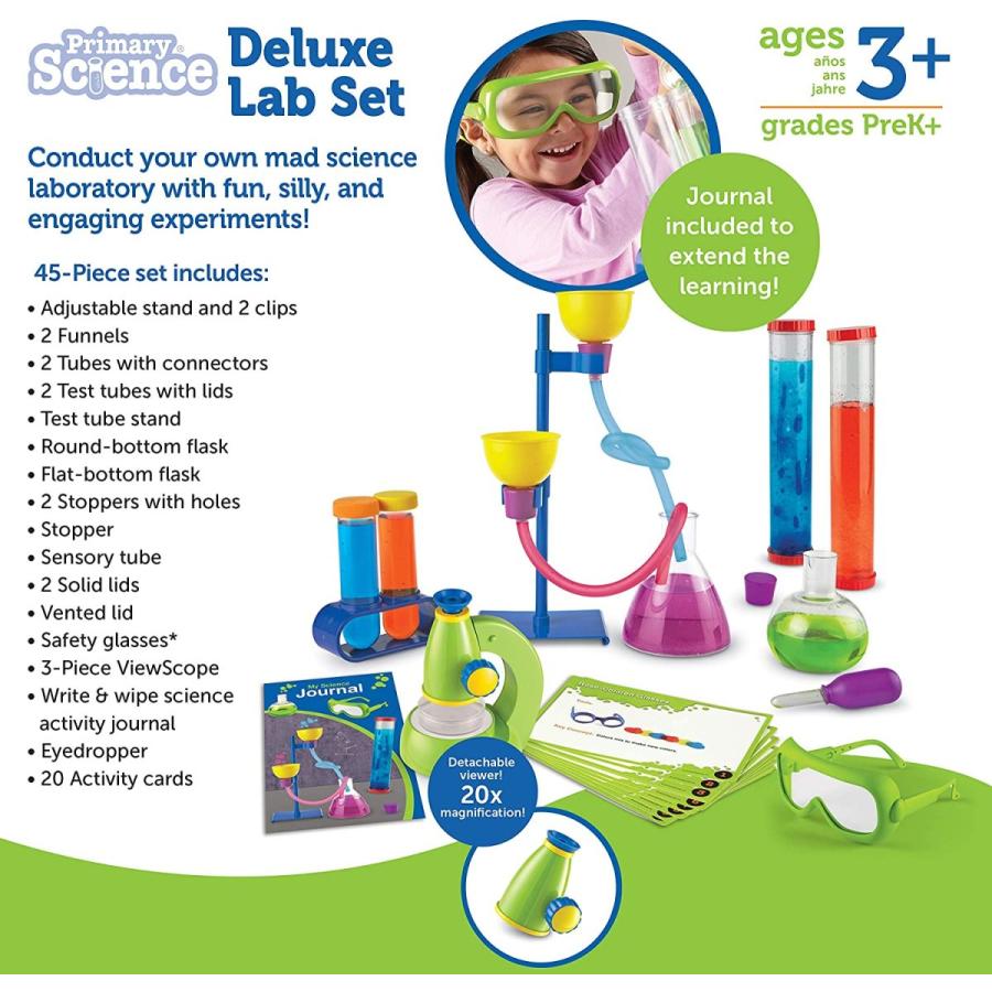知育玩具 パズル ブロック LER0826 Learning Resources Primary Science Deluxe Lab Set - 45 Pieces， Age_8