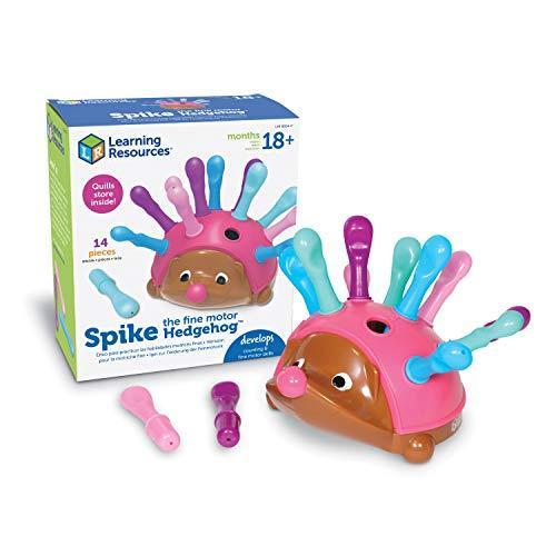 知育玩具 パズル ブロック LER8904P Learning Resources Spike The Fine Motor Hedgehog Pink - 14 Pieces｜maniacs-shop