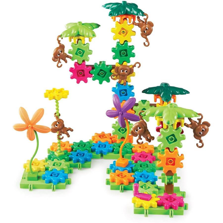 知育玩具 パズル ブロック LER9119 Learning Resources Gears! Gears! Gears! Movin' Monkeys Building Plの画像