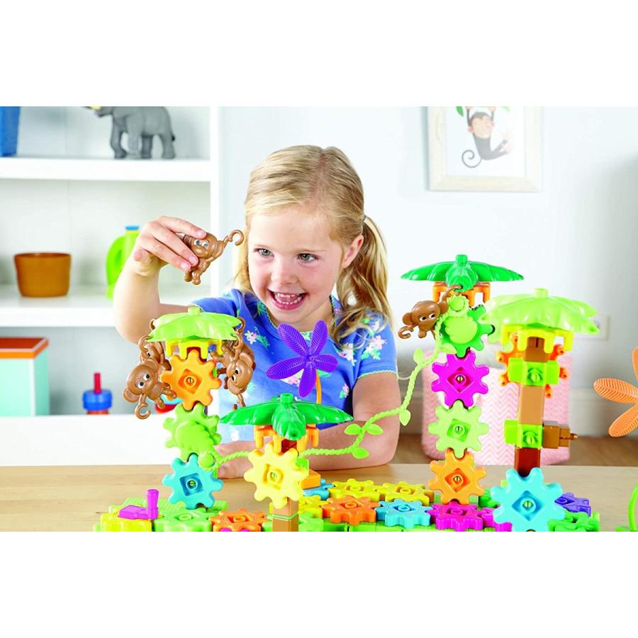 知育玩具 パズル ブロック LER9119 Learning Resources Gears! Gears! Gears! Movin' Monkeys Building Plの画像