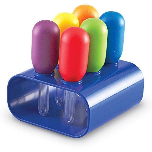 知育玩具 パズル ブロック LER2779 Learning Resources Jumbo Colorful Eyedroppers - Set of 6 with Stan
